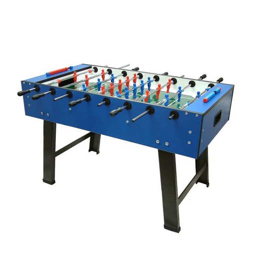 Durable foosball table with smooth handles