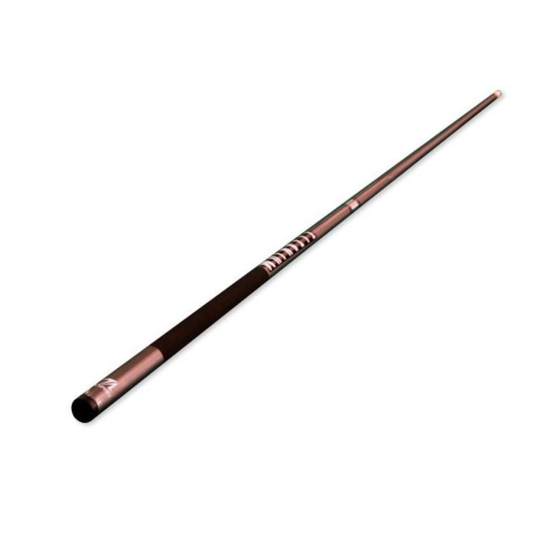 Professional-grade silver 01040 pool cue with titanium coating for durability and control