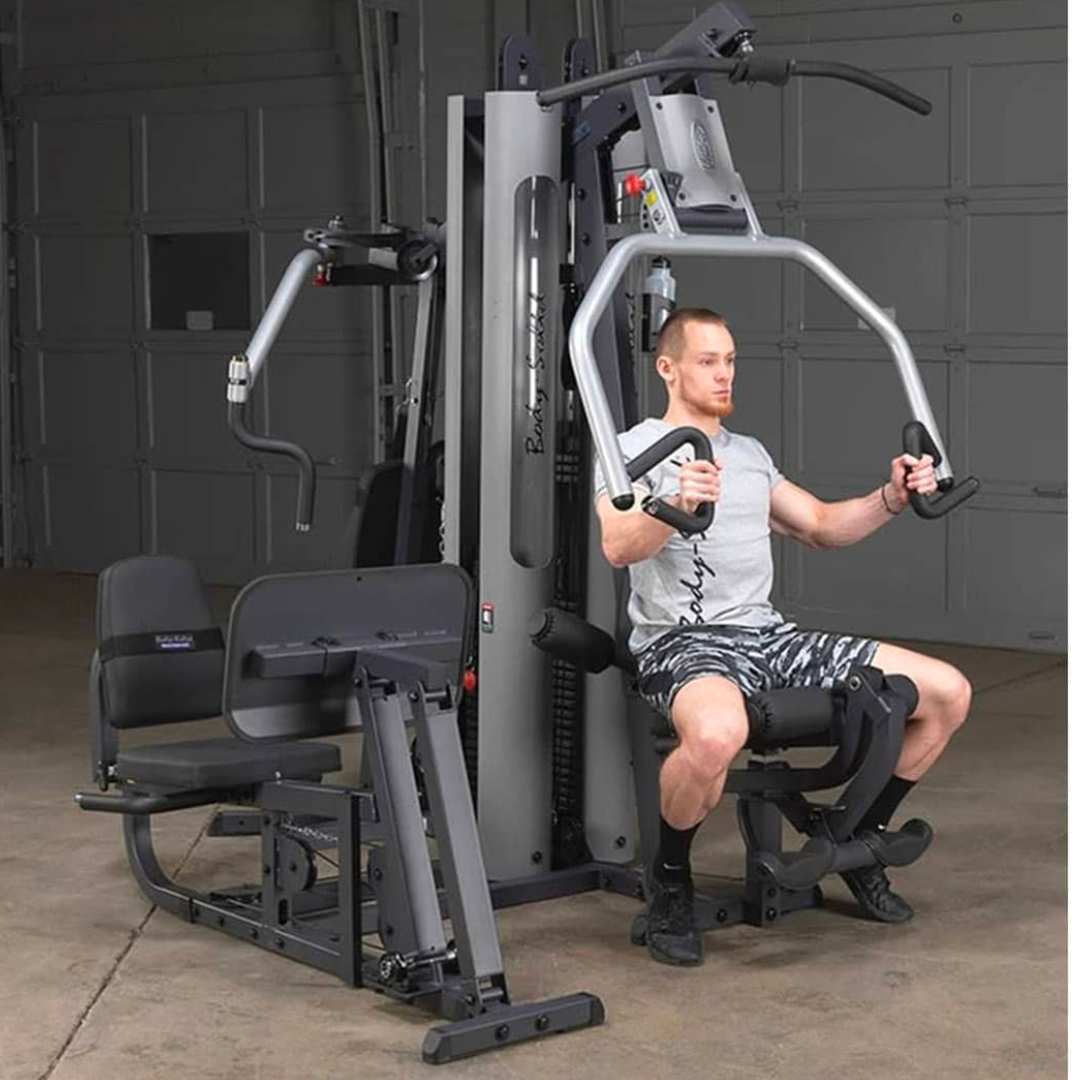 Body-Solid G9S Functional Gym – Chest Press, Leg Curl, Lat Pulldown Stations
