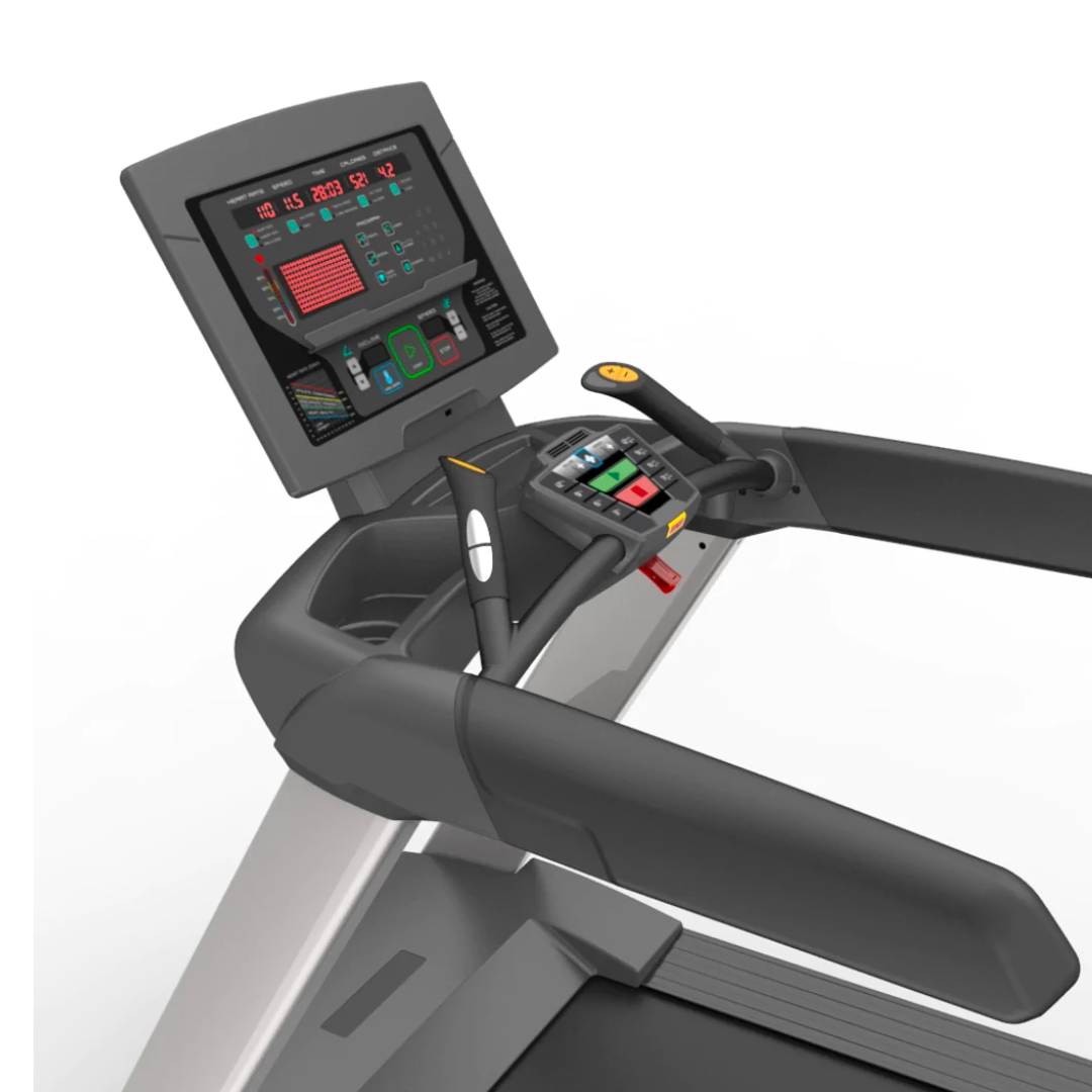  RT750 treadmill LED display with program profile and data readouts